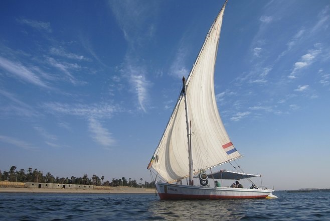 Felucca ride on the Nile, Kahire
